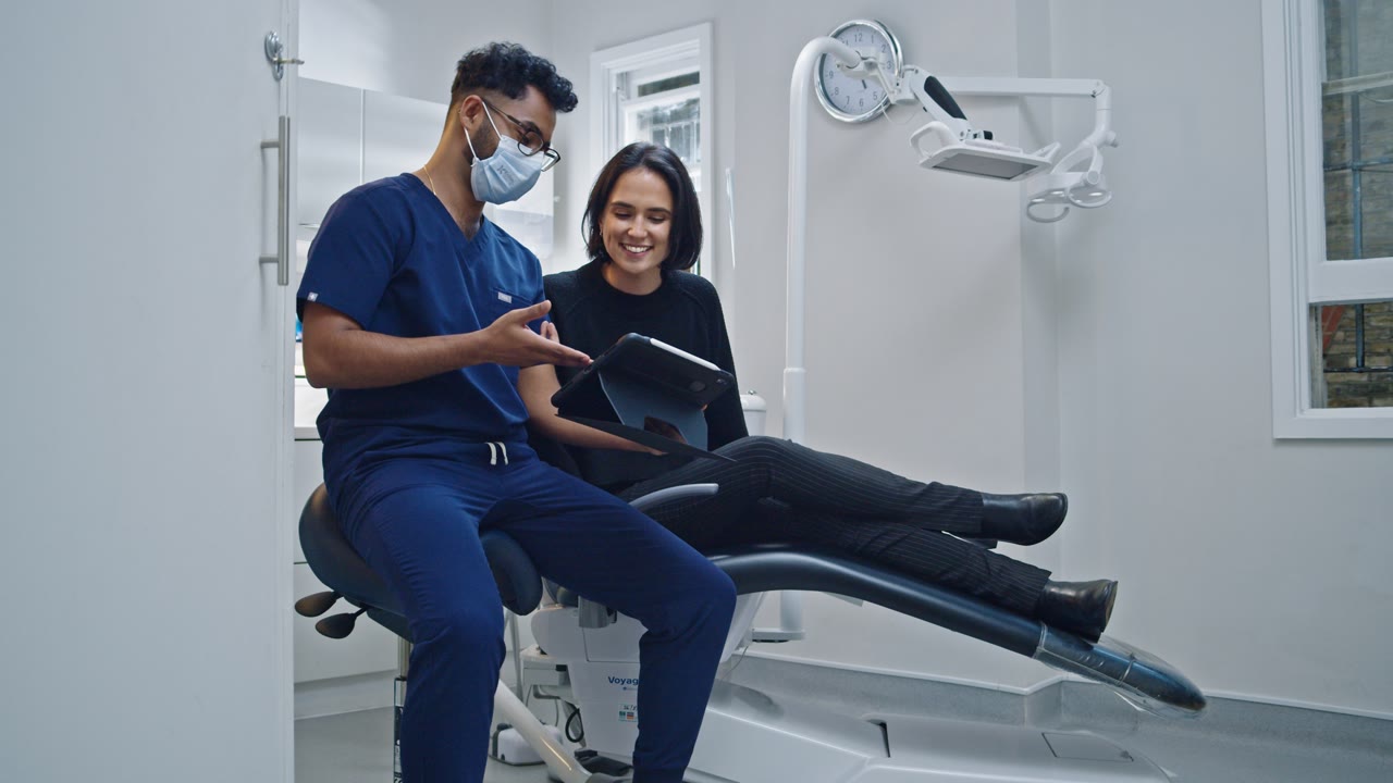 A treatment room and team prepared before filming begins